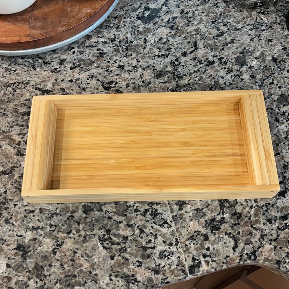 Bamboo kitchen tray